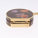 LOUIS VUITTON Monogram Porte Cles Boite Chapeau metal Gold M63089 Auth 196993M-9