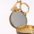 LOUIS VUITTON Monogram Porte Cles Boite Chapeau metal Gold M63089 Auth 196993M-10