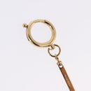 LOUIS VUITTON Monogram Porte Cles Boite Chapeau metal Gold M63089 Auth 196993M-8