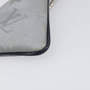 LOUIS VUITTON Monogram satellite Porte Cles Charm Silver MP2217 LV Auth 196994A-15