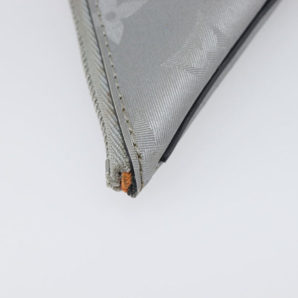 LOUIS VUITTON Monogram satellite Porte Cles Charm Silver MP2217 LV Auth 196994A
