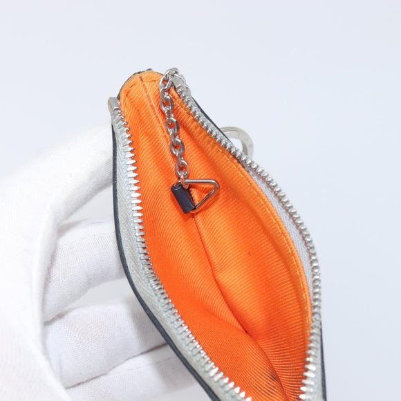 LOUIS VUITTON Monogram satellite Porte Cles Charm Silver MP2217 LV Auth 196994A