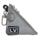 LOUIS VUITTON Monogram satellite Porte Cles Charm Silver MP2217 LV Auth 196994A-13