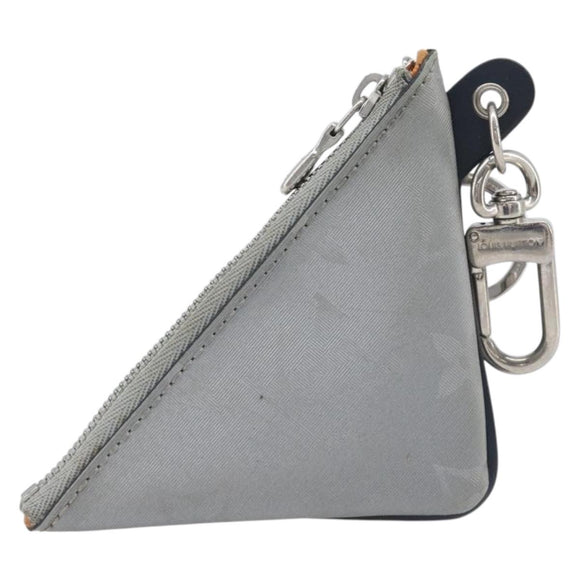 LOUIS VUITTON Monogram satellite Porte Cles Charm Silver MP2217 LV Auth 196994A