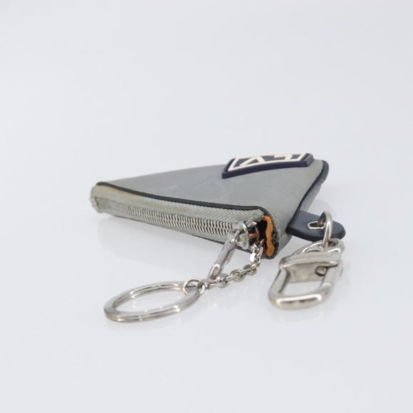 LOUIS VUITTON Monogram satellite Porte Cles Charm Silver MP2217 LV Auth 196994A