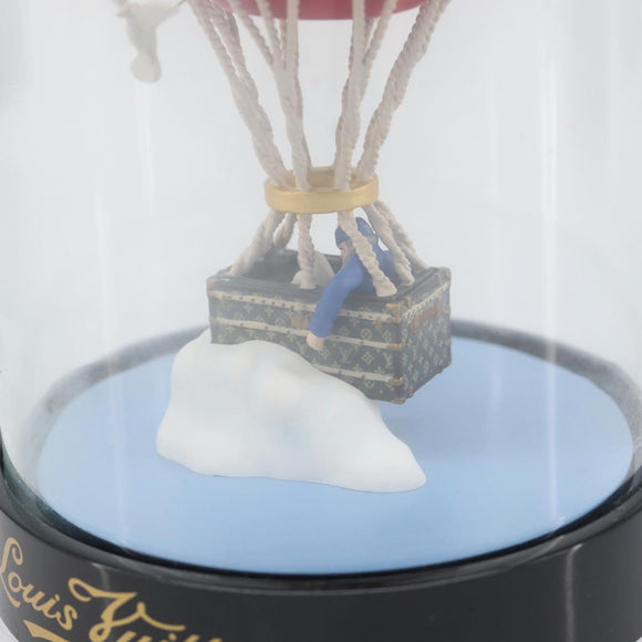 LOUIS VUITTON Balloon Snow Globe Glass Red LV Auth 196995