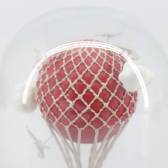 LOUIS VUITTON Balloon Snow Globe Glass Red LV Auth 196995