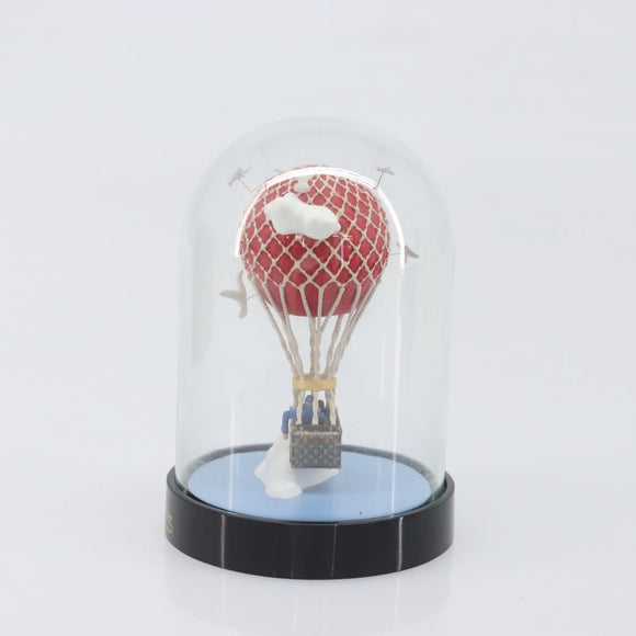 LOUIS VUITTON Balloon Snow Globe Glass Red LV Auth 196995