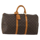 LOUIS VUITTON Monogram Keepall 50 Boston Bag M41426 LV Auth 197000-1