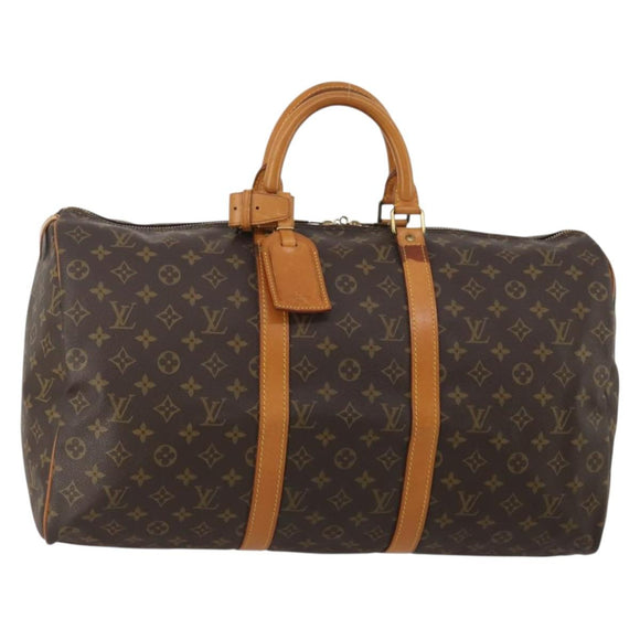 LOUIS VUITTON Monogram Keepall 50 Boston Bag M41426 LV Auth 197000