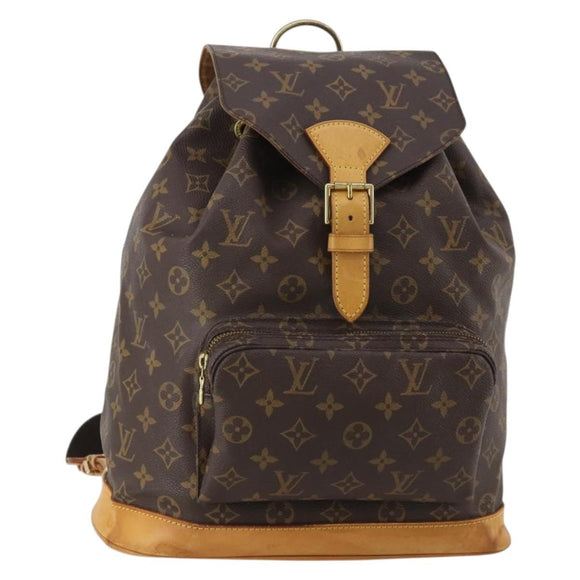 LOUIS VUITTON Monogram Montsouris GM Backpack M51135 LV Auth 197003A