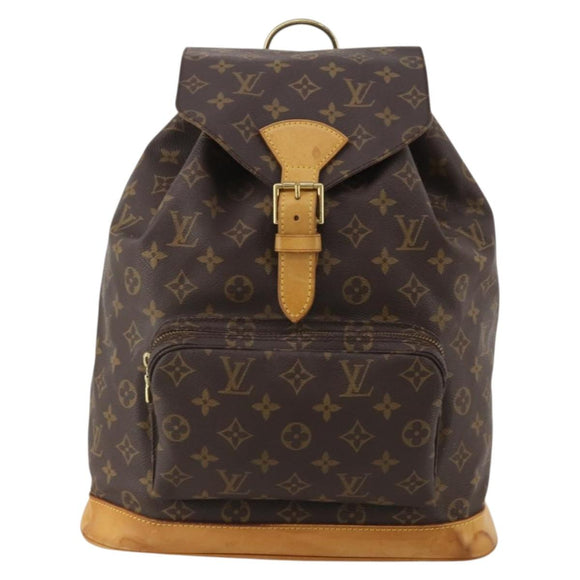LOUIS VUITTON Monogram Montsouris GM Backpack M51135 LV Auth 197003A