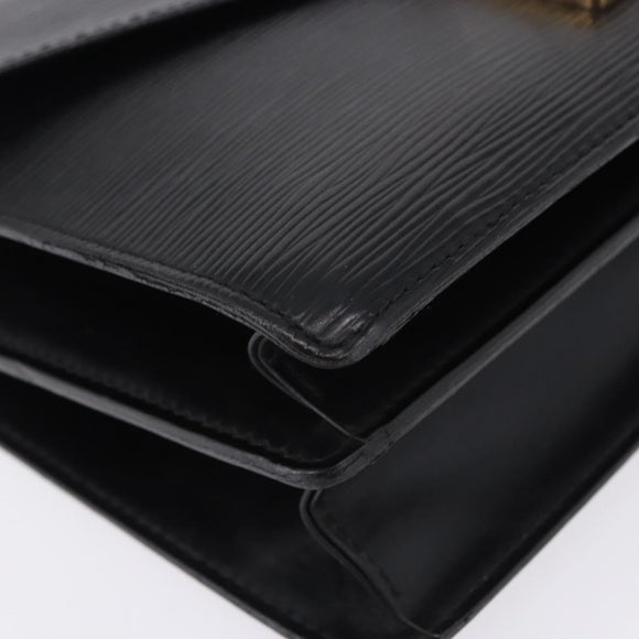 LOUIS VUITTON Epi Biface Clutch Bag Black M52322 LV Auth 197004