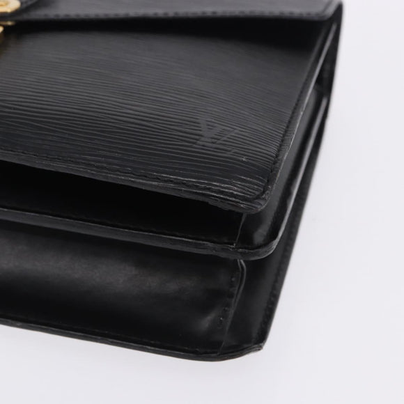 LOUIS VUITTON Epi Biface Clutch Bag Black M52322 LV Auth 197004