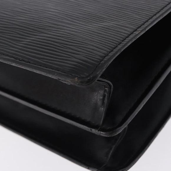 LOUIS VUITTON Epi Biface Clutch Bag Black M52322 LV Auth 197004
