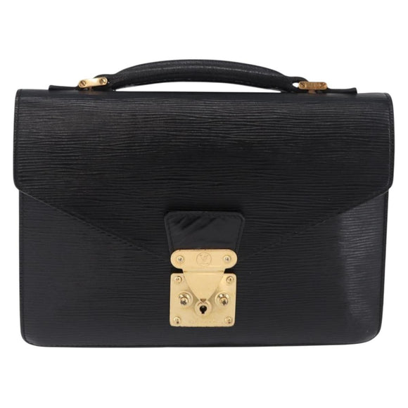 LOUIS VUITTON Epi Biface Clutch Bag Black M52322 LV Auth 197004
