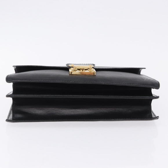 LOUIS VUITTON Epi Biface Clutch Bag Black M52322 LV Auth 197004
