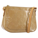 LOUIS VUITTON Monogram Vernis Minna Street Bag Noisette M91508 LV Auth 197006-1