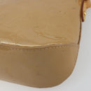 LOUIS VUITTON Monogram Vernis Minna Street Bag Noisette M91508 LV Auth 197006-16