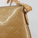 LOUIS VUITTON Monogram Vernis Minna Street Bag Noisette M91508 LV Auth 197006-9