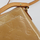 LOUIS VUITTON Monogram Vernis Minna Street Bag Noisette M91508 LV Auth 197006-10