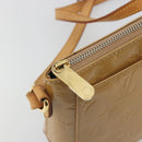LOUIS VUITTON Monogram Vernis Minna Street Bag Noisette M91508 LV Auth 197006-18