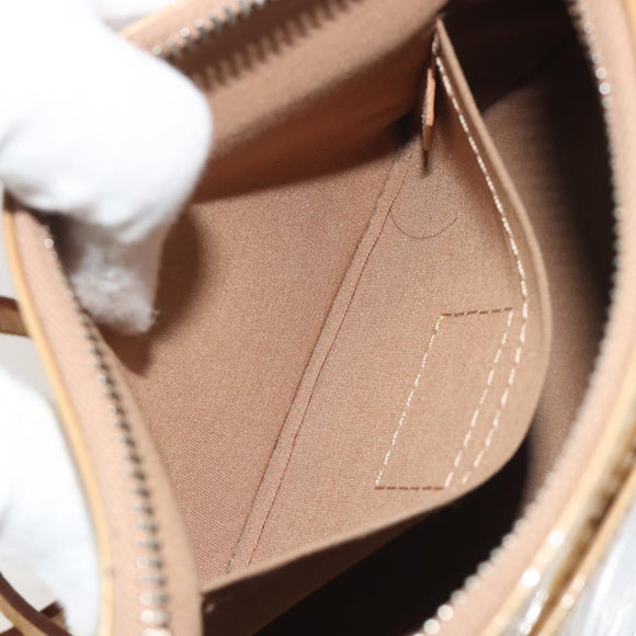 LOUIS VUITTON Monogram Vernis Minna Street Bag Noisette M91508 LV Auth 197006