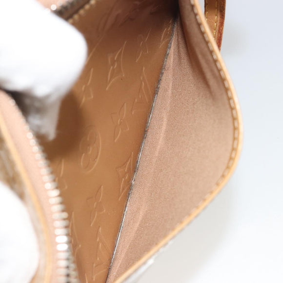 LOUIS VUITTON Monogram Vernis Minna Street Bag Noisette M91508 LV Auth 197006