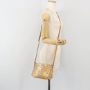 LOUIS VUITTON Monogram Vernis Minna Street Bag Noisette M91508 LV Auth 197006-24