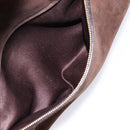 Salvatore Ferragamo Gancini Hand Bag Harako leather 2way Brown Gold Auth 197007A-27
