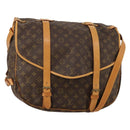 LOUIS VUITTON Monogram Saumur 43 Shoulder Bag M42252 LV Auth 197008-1