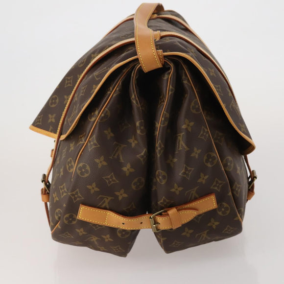 LOUIS VUITTON Monogram Saumur 43 Shoulder Bag M42252 LV Auth 197008