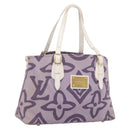 LOUIS VUITTON Cruise Line Tai Sienne PM Canvas Purple Lila M95680 Auth 197012-1