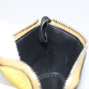 LOEWE Puzzle Card Case Leather Brown Silver Auth 197014A-20