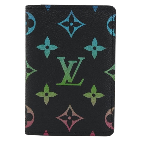 LOUIS VUITTON Iridescent Gradient Organizer De Poch Black M14134 Auth 197016SAM