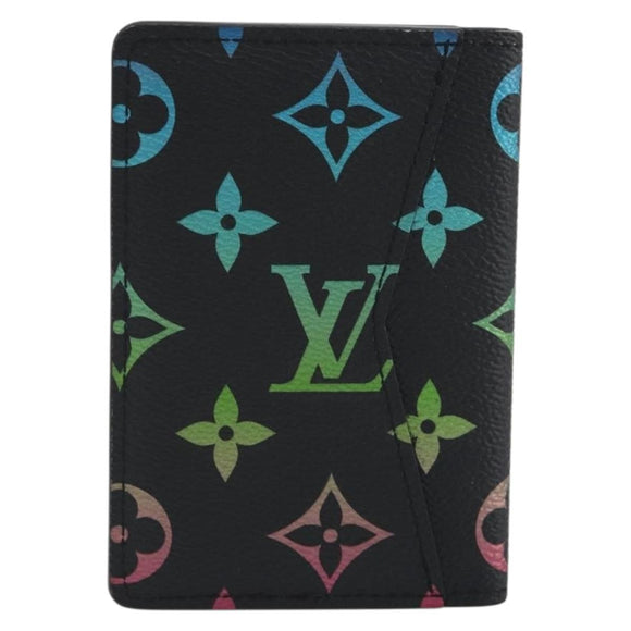 LOUIS VUITTON Iridescent Gradient Organizer De Poch Black M14134 Auth 197016SAM