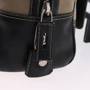 PRADA Tote Bag Canvas Beige Silver Auth 197022A-14