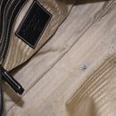 PRADA Tote Bag Canvas Beige Silver Auth 197022A-18