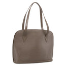 LOUIS VUITTON Epi Lussac Shoulder Bag Gray Pepper M5228C LV Auth 197024-1