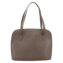 LOUIS VUITTON Epi Lussac Shoulder Bag Gray Pepper M5228C LV Auth 197024-13