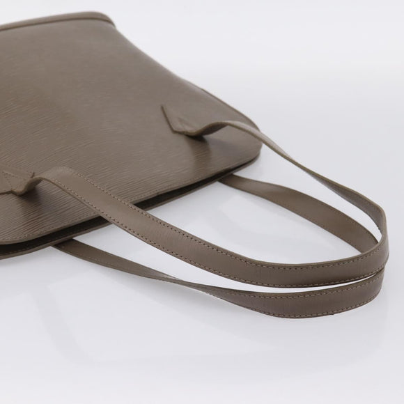 LOUIS VUITTON Epi Lussac Shoulder Bag Gray Pepper M5228C LV Auth 197024