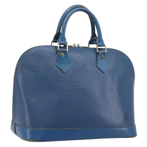 LOUIS VUITTON Epi Alma Hand Bag Toledo Blue M52145 LV Auth 197025