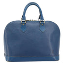 LOUIS VUITTON Epi Alma Hand Bag Toledo Blue M52145 LV Auth 197025-2