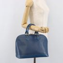 LOUIS VUITTON Epi Alma Hand Bag Toledo Blue M52145 LV Auth 197025-23