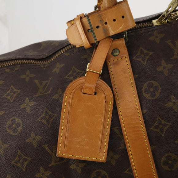 LOUIS VUITTON Monogram Keepall 55 Boston Bag M41424 LV Auth 197026