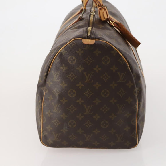 LOUIS VUITTON Monogram Keepall 55 Boston Bag M41424 LV Auth 197026