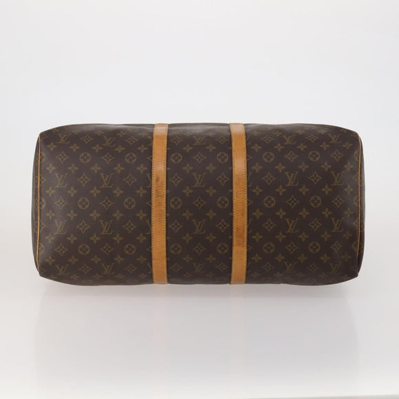 LOUIS VUITTON Monogram Keepall 55 Boston Bag M41424 LV Auth 197026