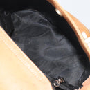 Salvatore Ferragamo Gancini Hand Bag Leather 2way Beige Silver Auth 197027-18