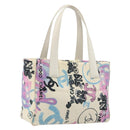 CHANEL New Travel Line Hawaii Limited Tote Bag Nylon White Silver CC Auth 197028-1