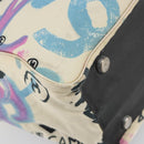 CHANEL New Travel Line Hawaii Limited Tote Bag Nylon White Silver CC Auth 197028-11